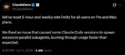 Anthropic обнулила лимиты Claude Code после сбоя, который ускоренно расходовал квоты пользователей